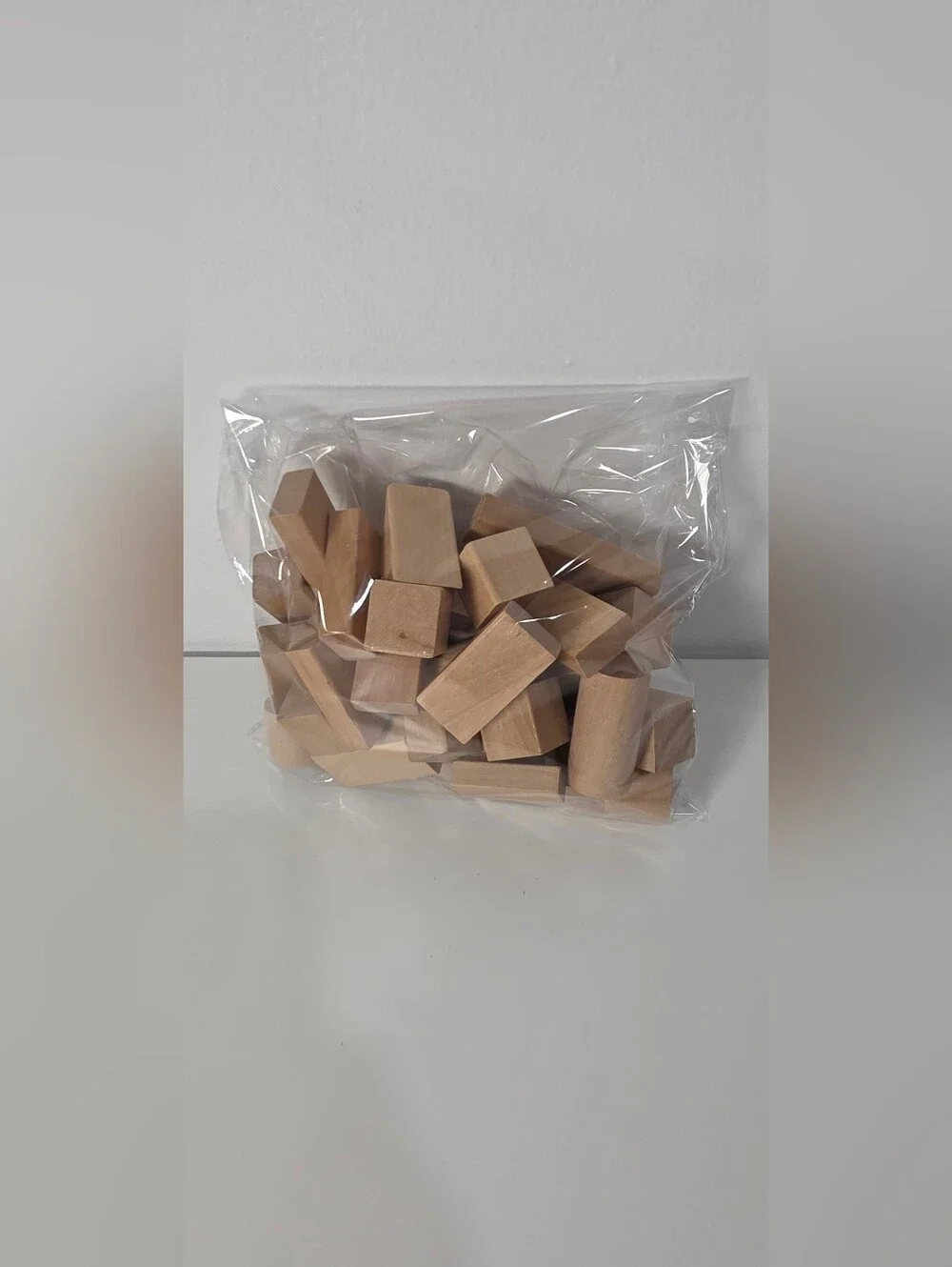 ⭐️Wooden Building Blocks Set for Kids - Neutral Wood 35 Pieces